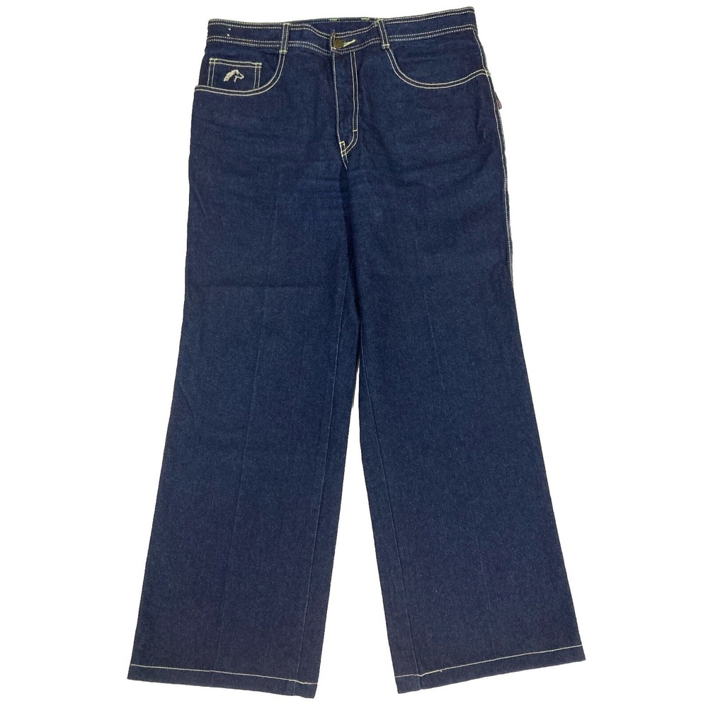 Vintage Jordache J-16 Jeans Men's 36 Embroidered Horse Head 28" Inseam Hong Kong